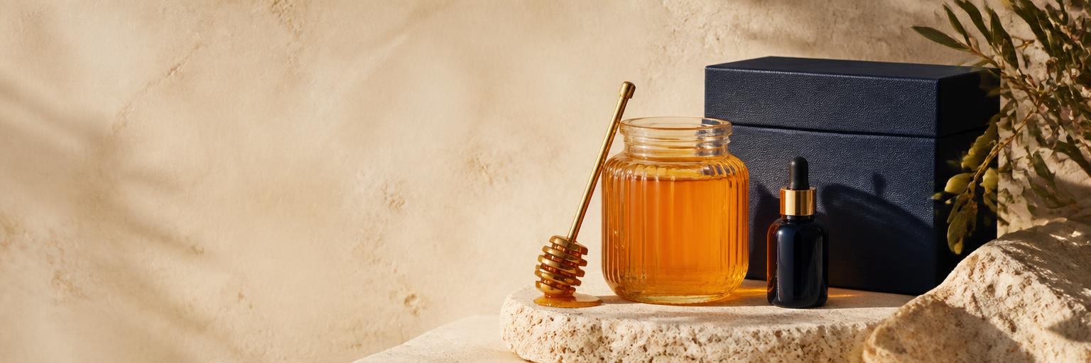 Composição premium da coleção Auren Honey